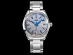 Omega 41*13.5MM 904L Steel Super-LumiNova Coating Stainless Steel Strap Blue Scale Men Mechanical Watch